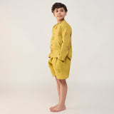 Akio Floral Linen Co-ord set - Ochre