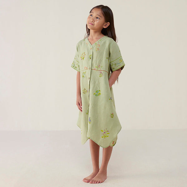Inoya Linen dress - Mint