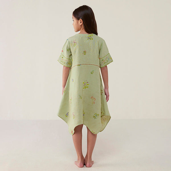Inoya Linen dress - Mint