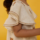 Nia Linen Dress - Natural