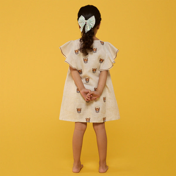 Nia Linen Dress - Natural