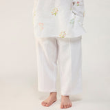 Jay Forever Linen Kurta Set - White