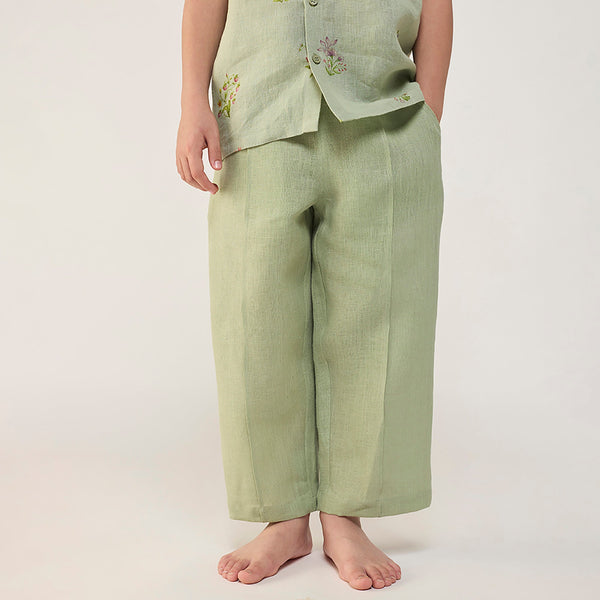 Neo Timeless Linen Pants - Mint