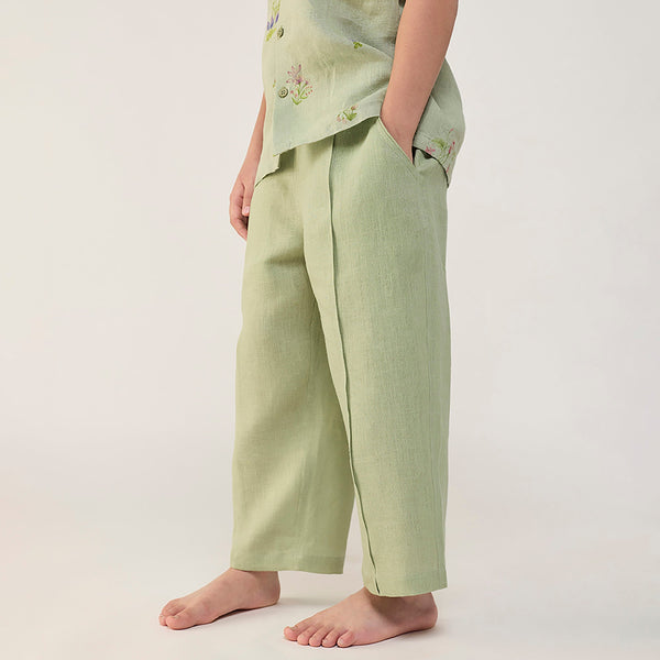 Neo Timeless Linen Pants - Mint