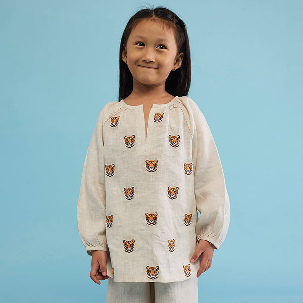 Aurel Linen Co-Ord set - Natural