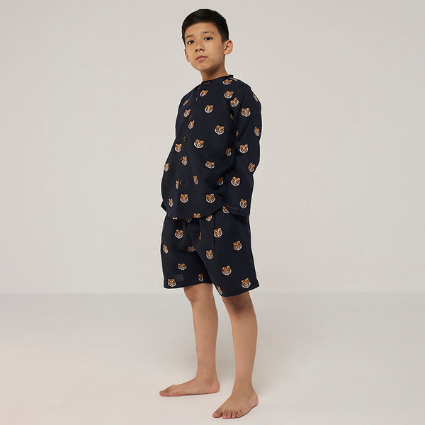 Rolf Linen Shorts - Navy