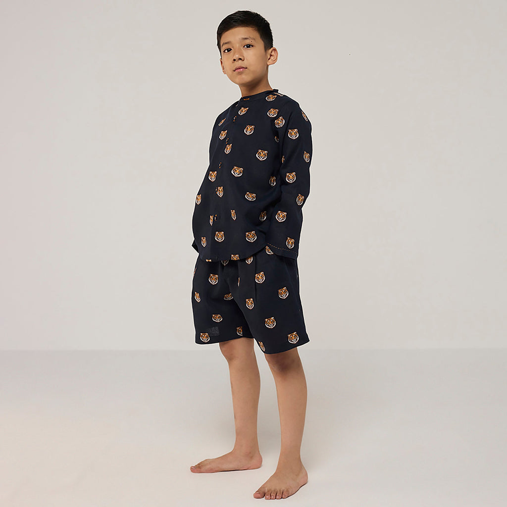 Rolf Linen Shorts - Navy