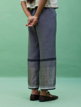 Makayla Gotapatti Linen Pant - Grey