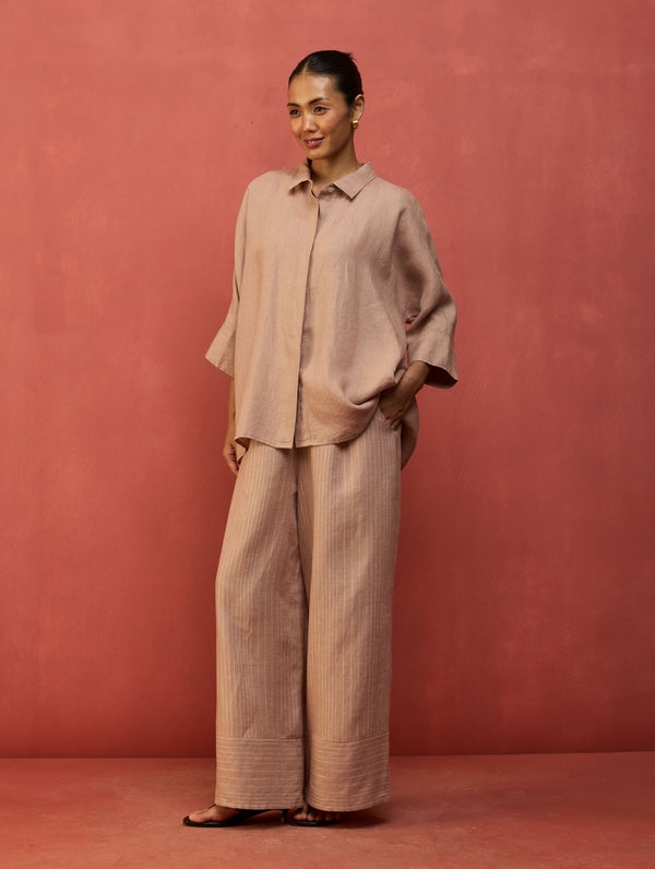 Yoko Forever Linen Co-ord Set - Dusty Rose