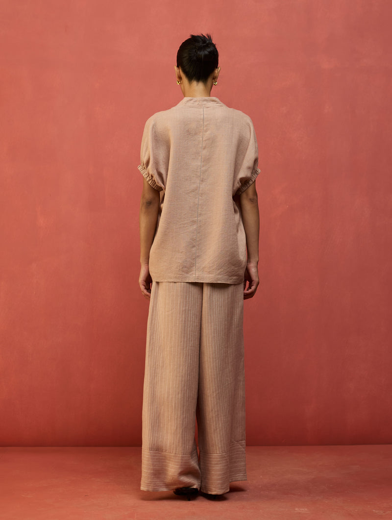 Hoshi Linen Co-ord Set - Dusty Rose