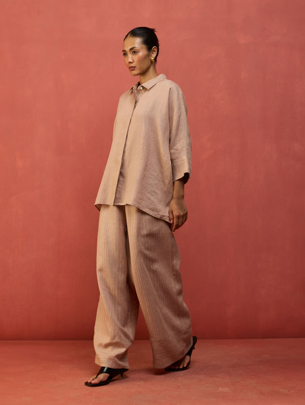 Yoko Forever Linen Co-ord Set - Dusty Rose