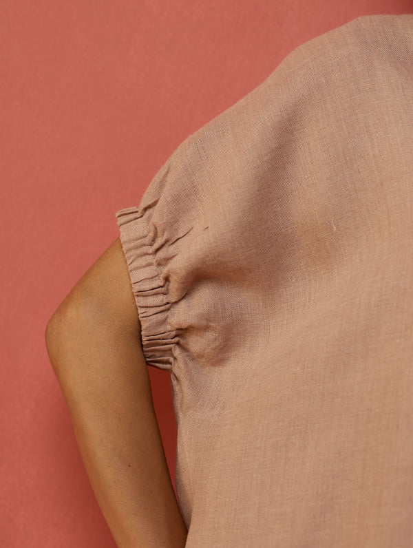 Hoshi Linen Co-ord Set - Dusty Rose