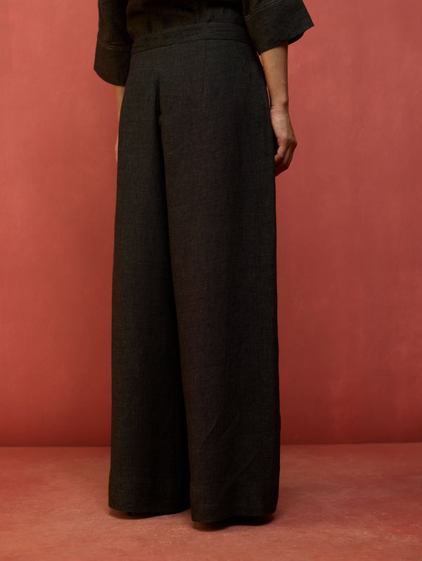 Yoko Forever Linen Co-ord Set - Charcoal
