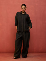 Yoko Forever Linen Co-ord Set - Charcoal
