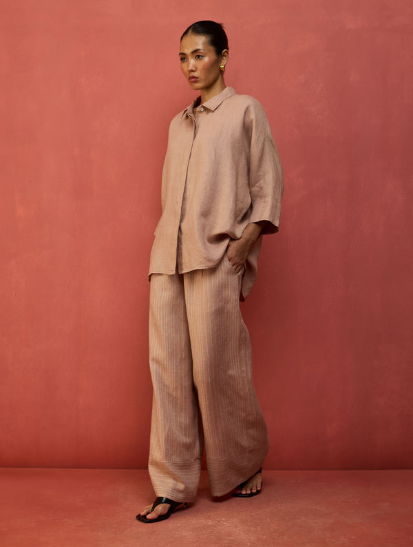 Yoko Forever Linen Co-ord Set - Dusty Rose