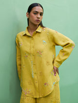 Alila Hand-Embroidered Co-ord Set -  Ochre