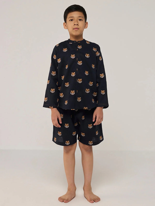 Rolf Linen Shorts - Navy