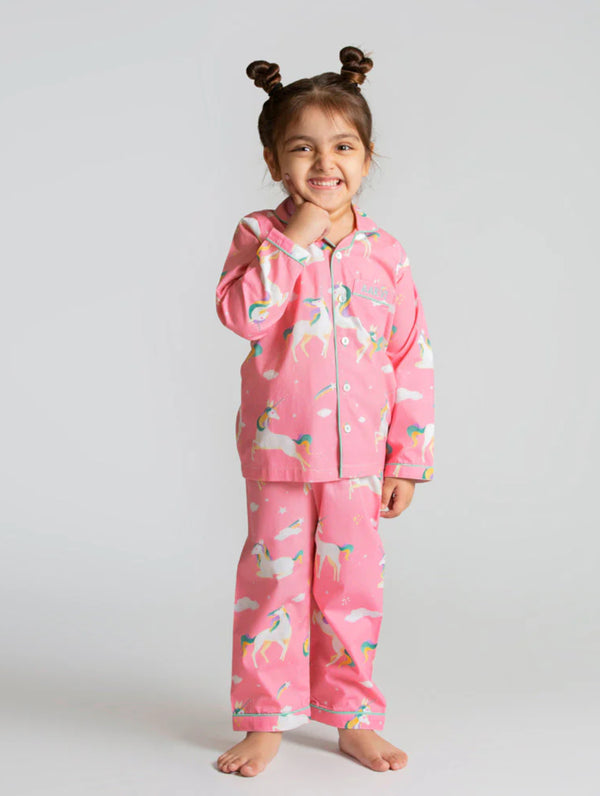 Unicorns Organic Pajama Set For Kids