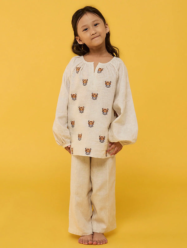 Aurel Linen Co-Ord set - Natural