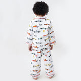 Racing Cars Organic Pajama Set For Kids