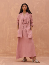 Carla Linen Summer Blazer - Rose
