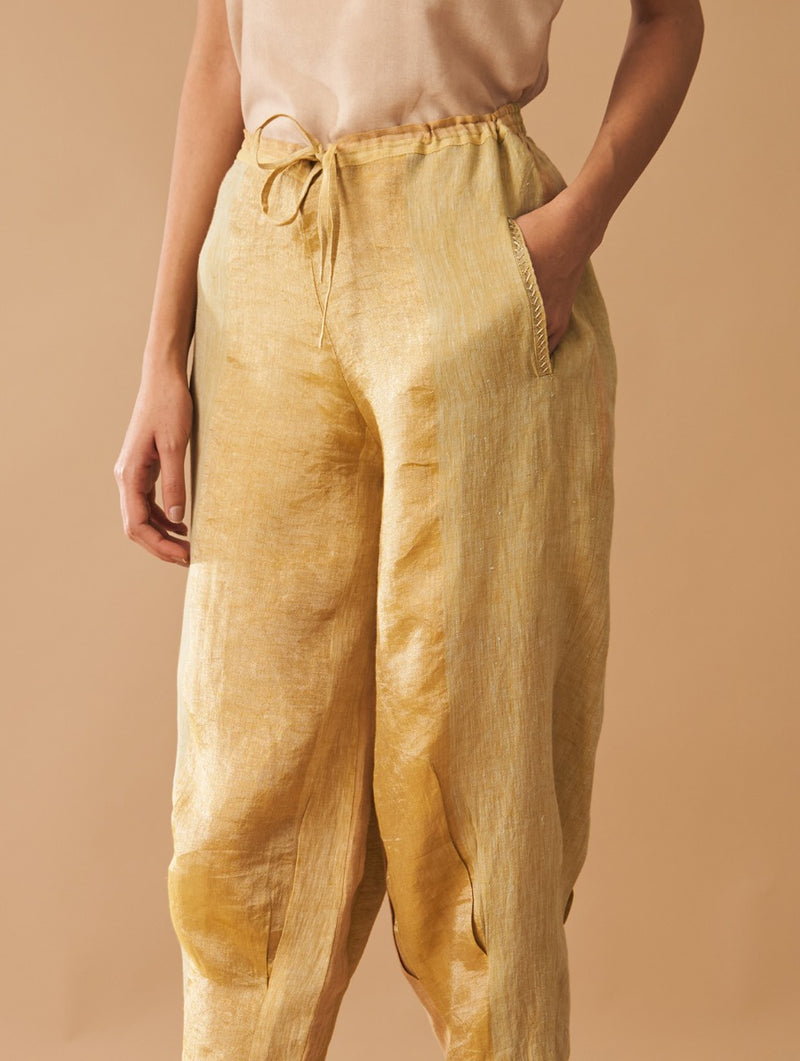 Nisa Handloom Linen Pants