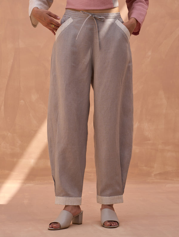 Hana Linen Pant - Off White