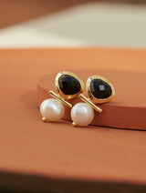 Resa Stud Earrings - Yin & Yang