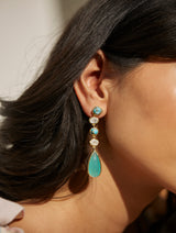 Bella Statement Earrings - Sea