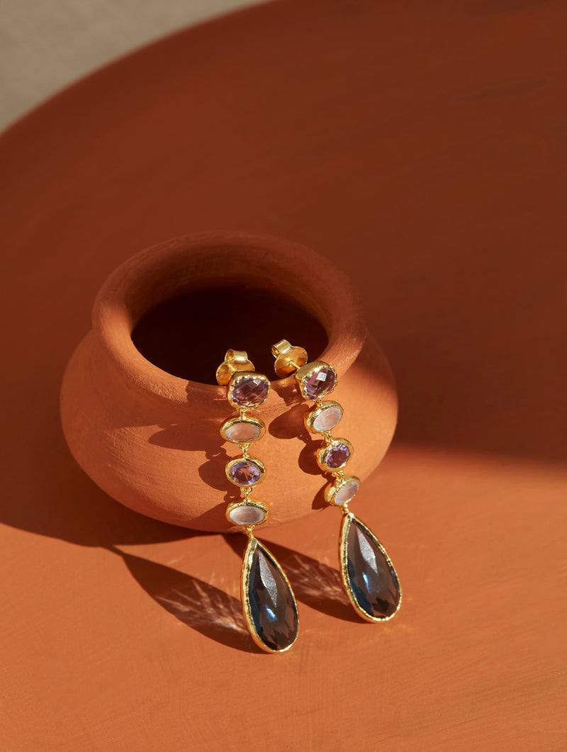 Bella Statement Earrings - Evening