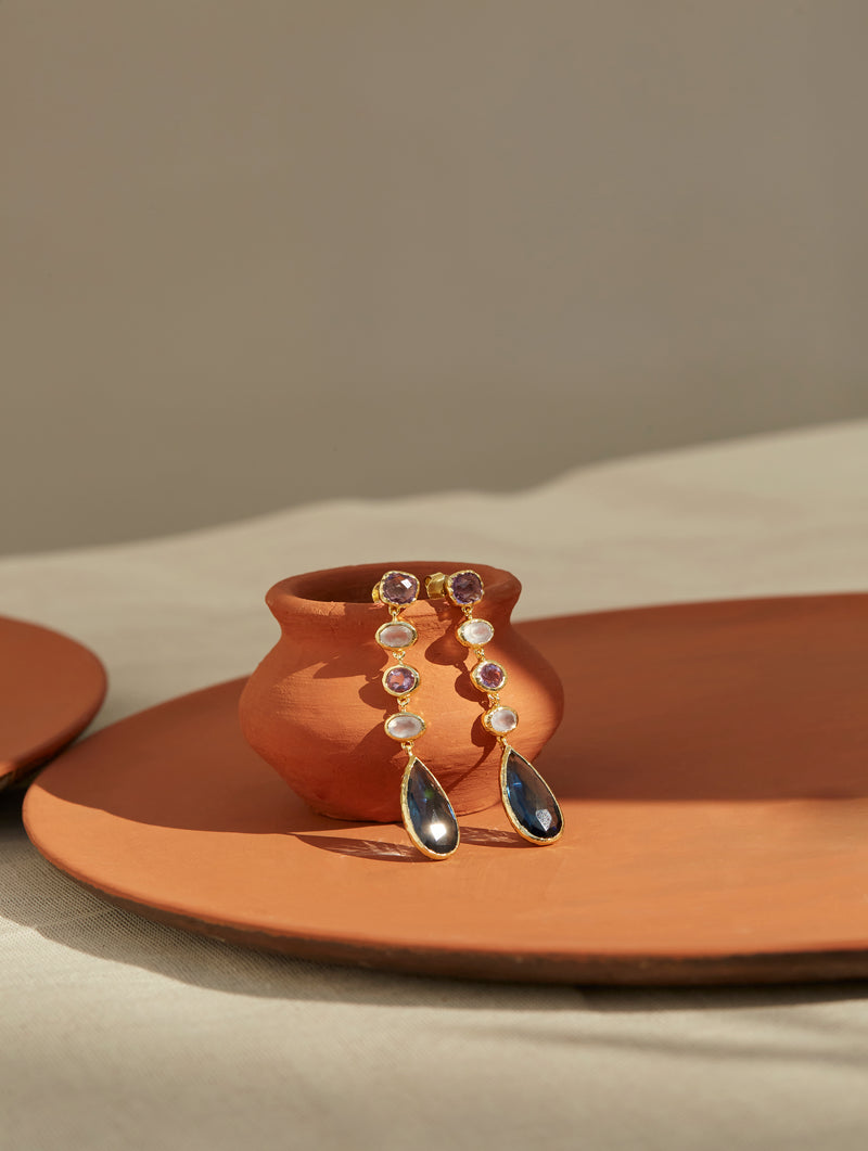 Bella Statement Earrings - Evening