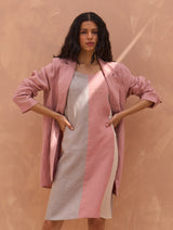 Carla Linen Summer Blazer - Rose