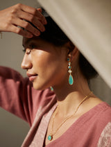 Bella Statement Earrings - Sea