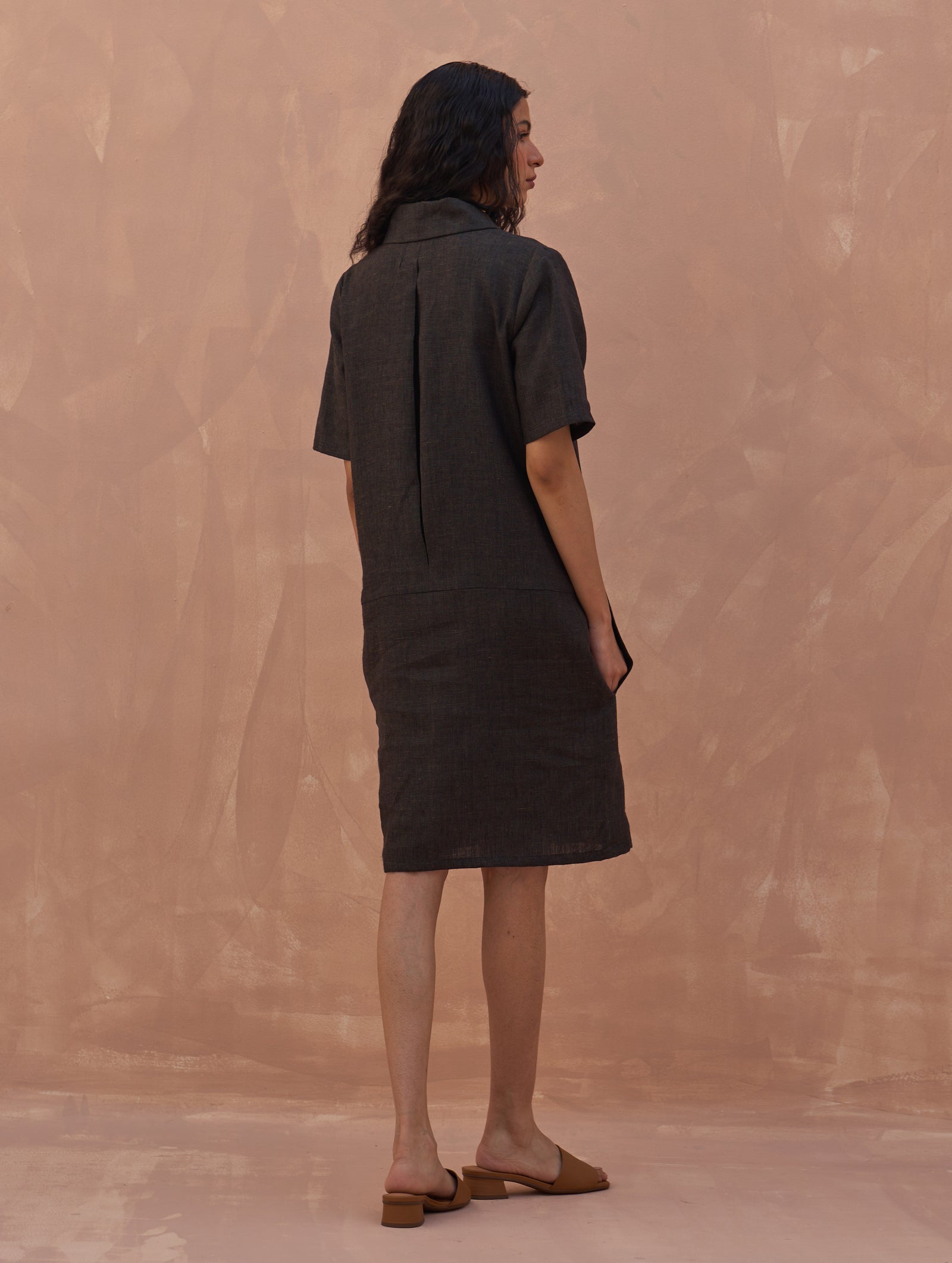 Runa Linen Shift Dress