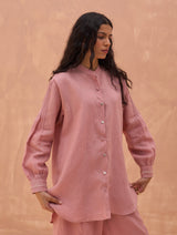 Enzo Linen Shirt - Rose