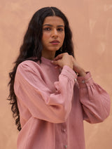 Enzo Linen Shirt - Rose
