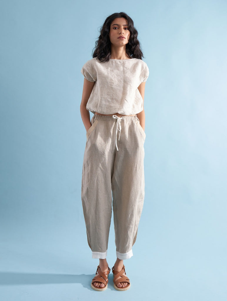 Nina Linen Top - Dawn
