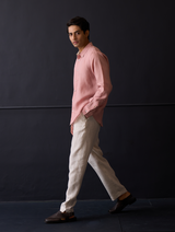 Koji Linen Shirt - Rose