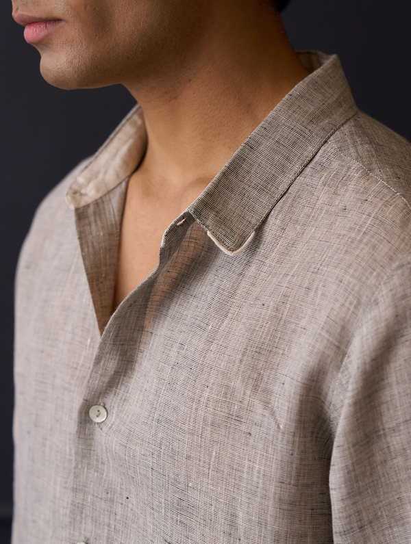 Koji Linen Shirt - Grey