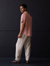 Taro Linen Shirt - Rose