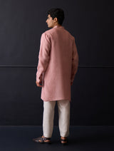 Sid Linen Kurta - Rose