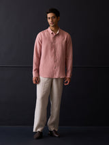 Koji Linen Shirt - Rose