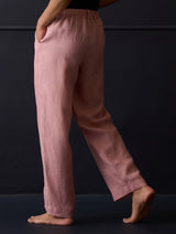 Kona Classic Linen Pant - Rose