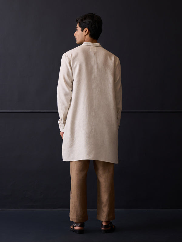 Sid Linen Kurta - Off White