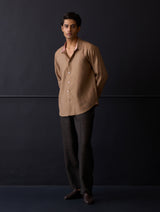 Koji Linen Shirt - Brown
