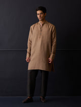 Sid Linen Kurta - Brown