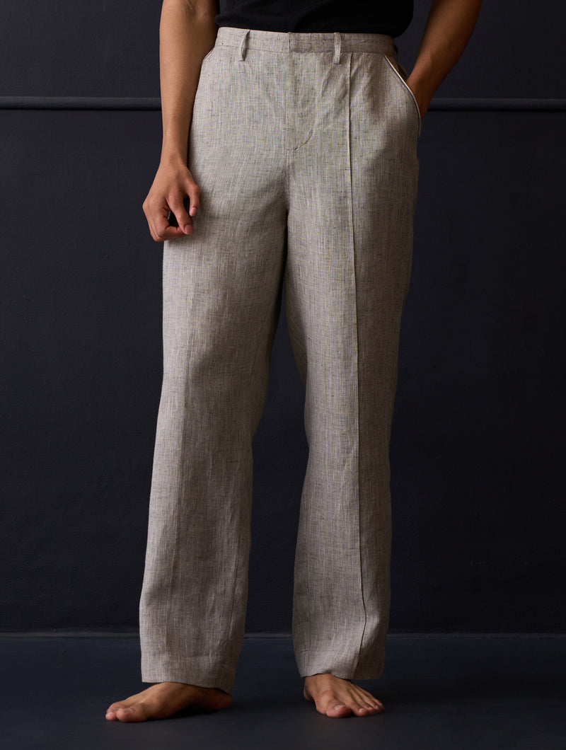 Kona Classic Linen Pant - Grey