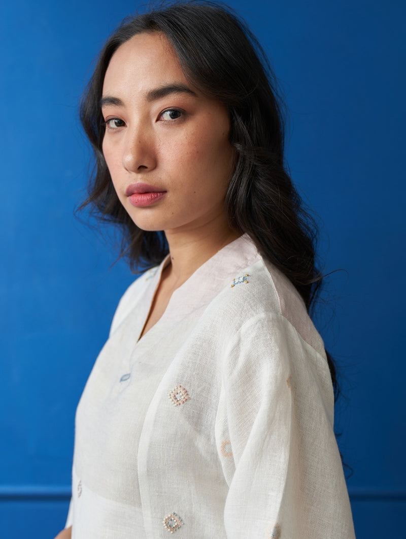 Lee Hand-Embroidered Jamdani Top