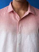 Nori Linen Tie-Dye Shirt - Blush