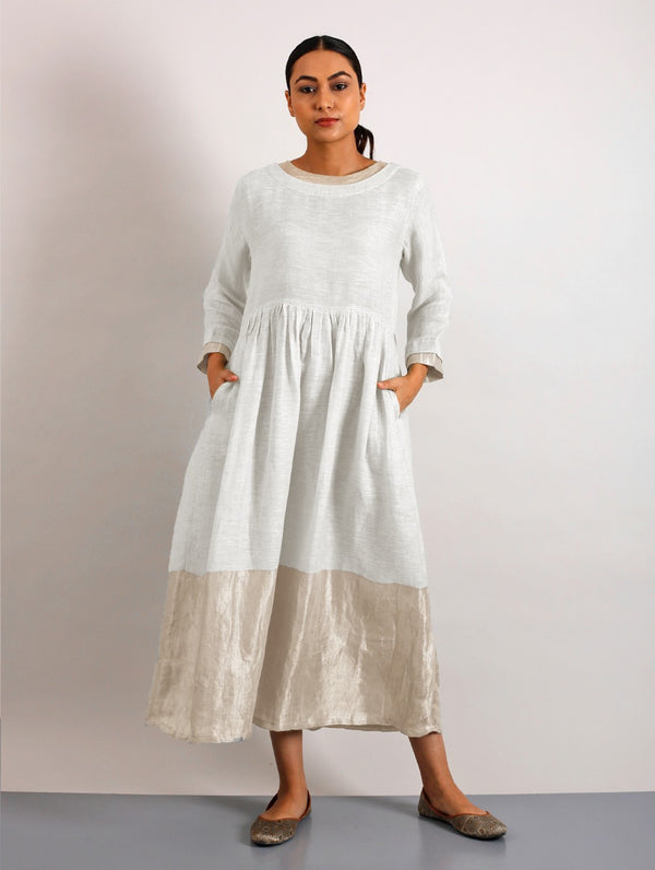 Buy Women's Metallic Floral Collection | Linen Kurtas & Dresses Manan Buy Women's Metallic Floral Collection | Linen Kurtas & Dresses Manan